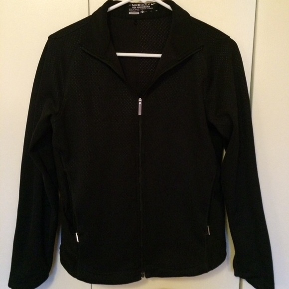 Black nike zip-up jacket