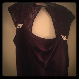 Eggplant formal/ black tie /prom dress