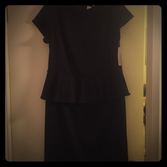 NWT peplum little black dress