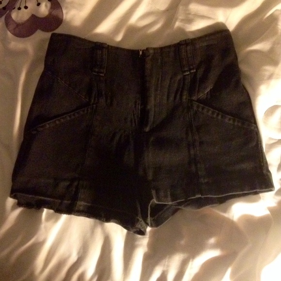 Black high waisted shorts