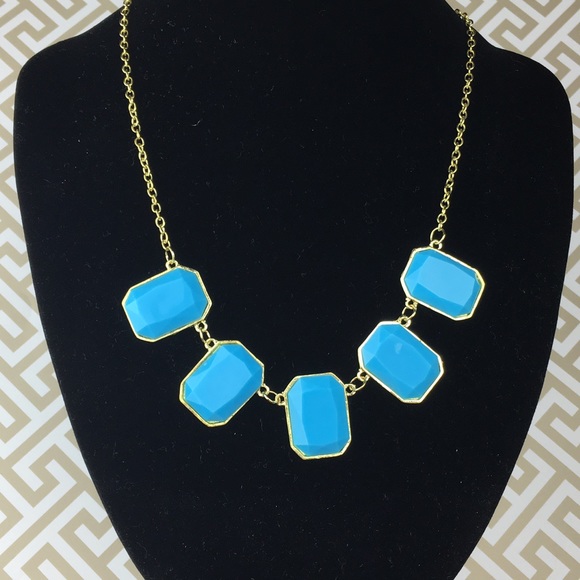 Lil&Lo Jewelry - Lil & Lo Fashion Jewelry Blue Statement Necklace