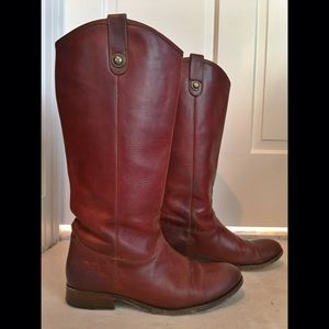 SALE‼️Frye Melissa Button Tall Boot-Bordeaux