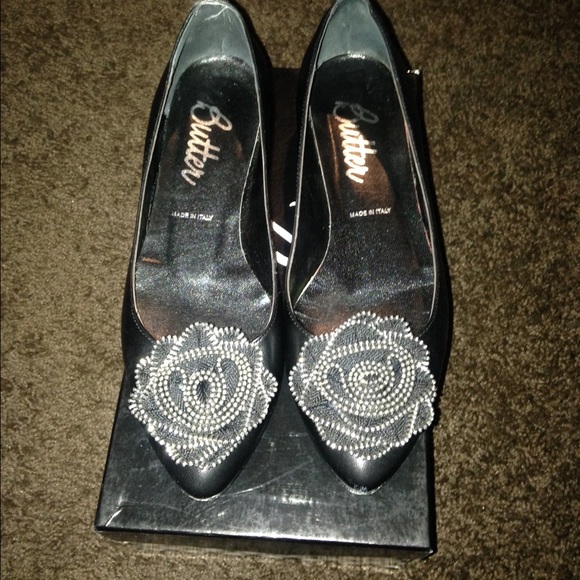 Delman Flats all Black - Picture 1 of 4