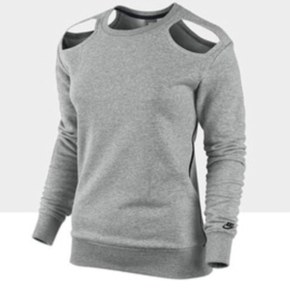 nike cold shoulder sweatshirt