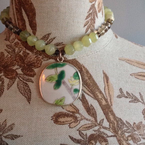 H.Pick!🎉Semi-precious stone necklace with pendant - Picture 1 of 4