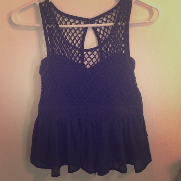 Black Fishnet Top