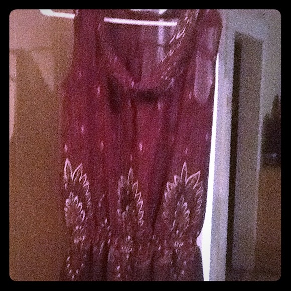 Maurice's scoop neck chiffon top
