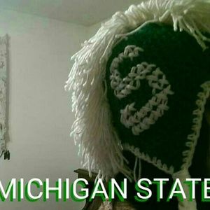 Michigan state knitted hat