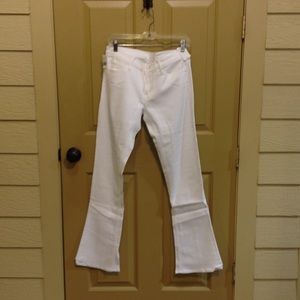 Mother white bootcut