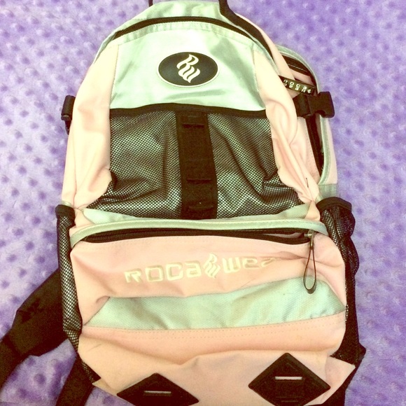 Baby pink Roca-wear backpack