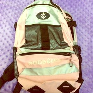 Baby pink Roca-wear backpack