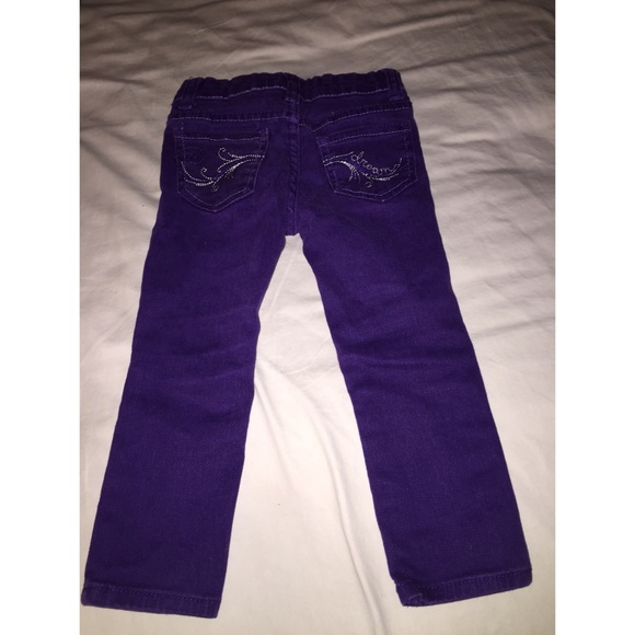 Girls purple jeans