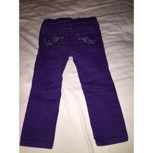 Girls purple jeans