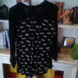 Anthropologie 3/4 sleeve shirt