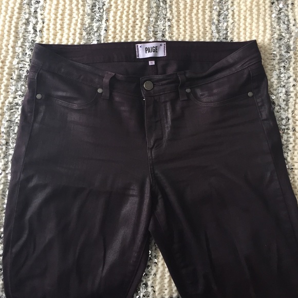 PAIGE Denim - Paige Jeans verdigo ankle Jean coated black cherry