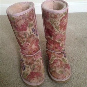 Pink floral UGGs