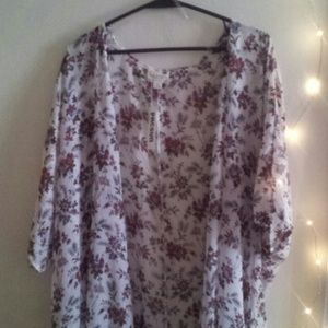 PACSUN floral kimono