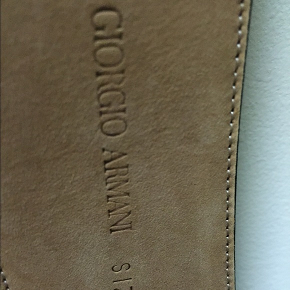 Giorgio Armani black satin belt