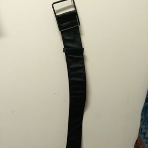 Giorgio Armani black satin belt