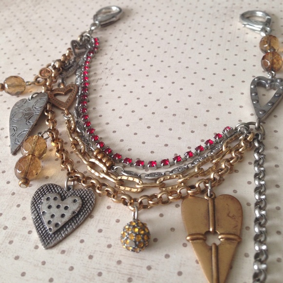 Heart charm jean jewels to wear on belt loops