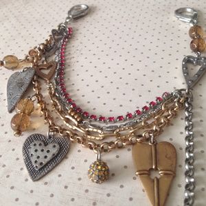 Heart charm jean jewels to wear on belt loops