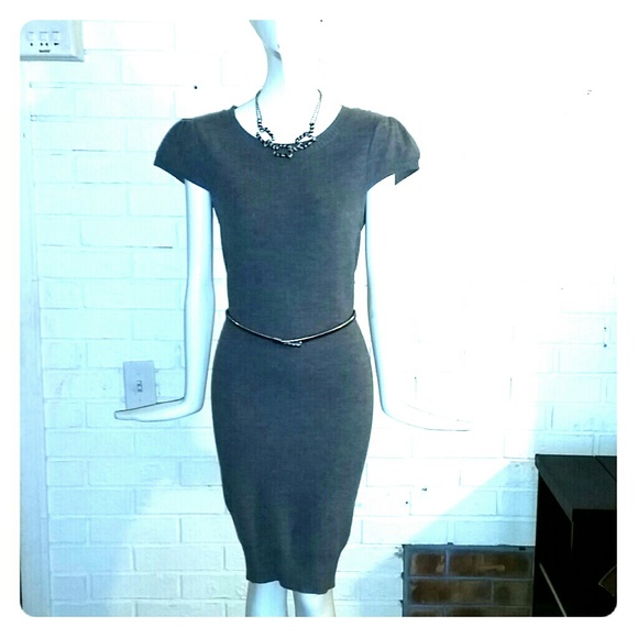 Alice + Olivia Employed fitted sweater dress