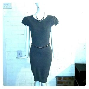 Alice + Olivia Employed fitted sweater dress