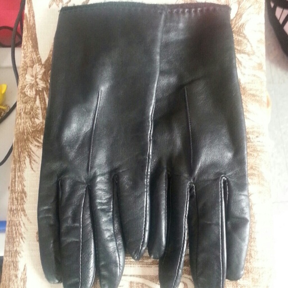 Black Genuine Leather Glove