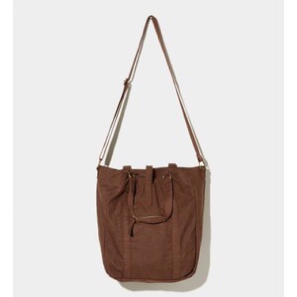 American Eagle faux brown leather bag