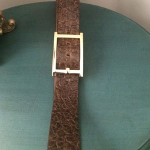 Talbots "reptile skin" like leather belt