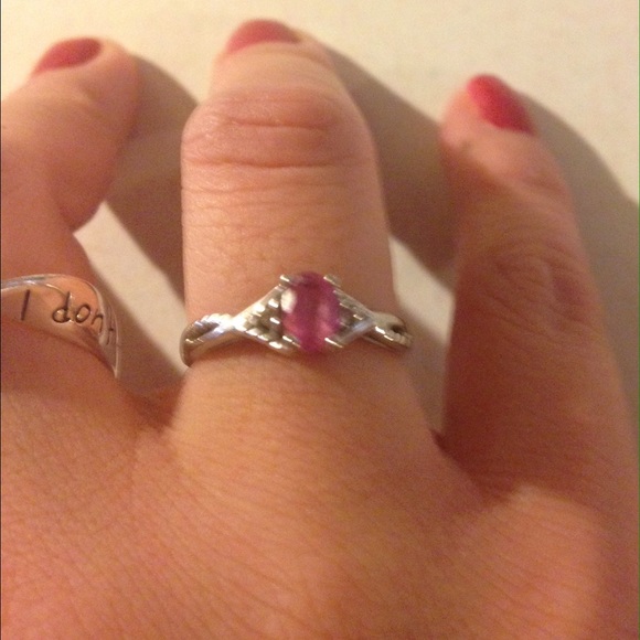 10k White Gold Ring