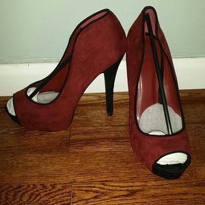 Suede heels