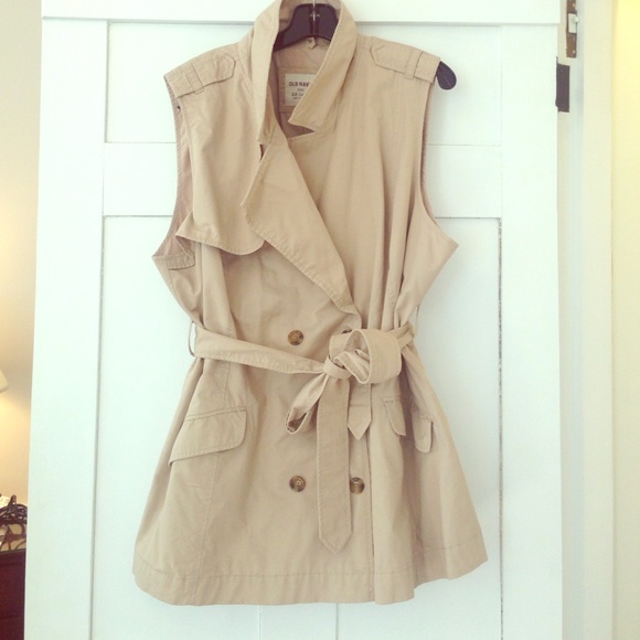 Khaki safari vest