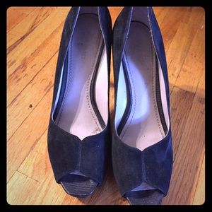 Nine West Black Suede Pumps Size 9