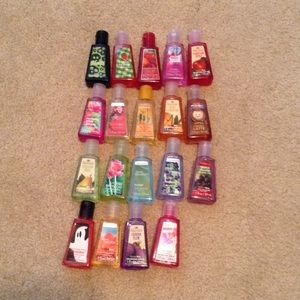 Bath and body works anti-bacterial hand gel set
