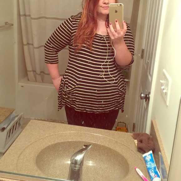 Black and white striped shirt