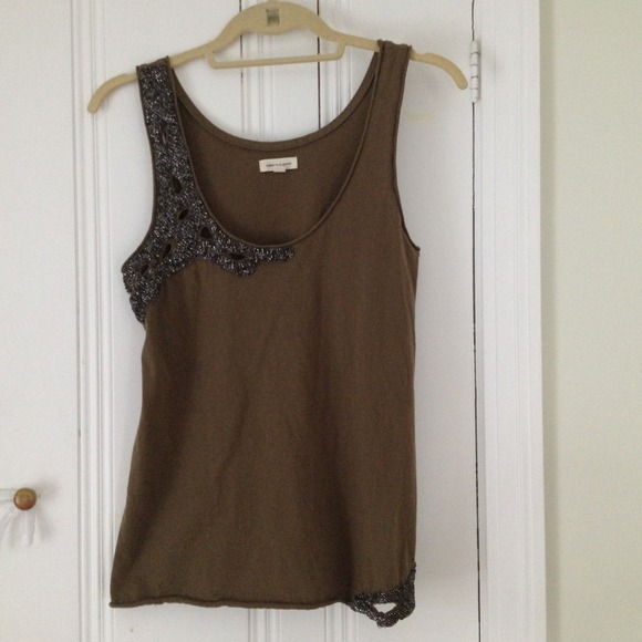 Urban Outfitters Silence + Noise Green Beaded Tank
