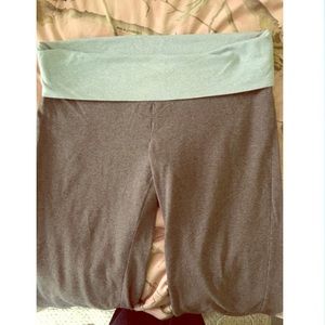 Victoria's Secret light blue fold down yoga pants