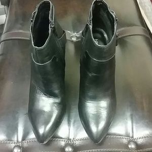 Wedged booties *never worn*