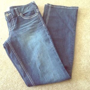 Dark Wash Straight-Leg Jeans