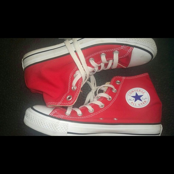 Converse Shoes - RED ORIGINAL HIGH TOP CONVERSE SZ 8