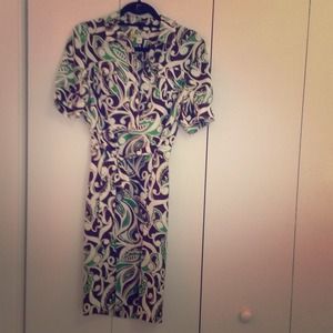 Cute silk shirt dress.