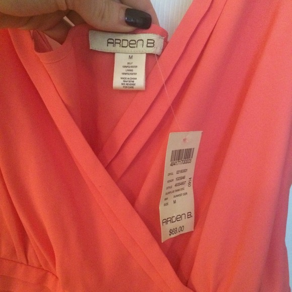 Peach romper - NWT Arden B