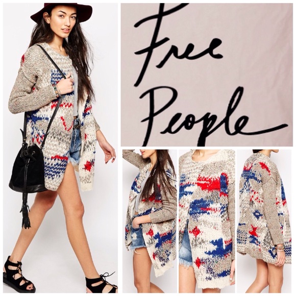 Free People Sweaters - Free People Oversized Multi Cardigan Sweater. NWT.