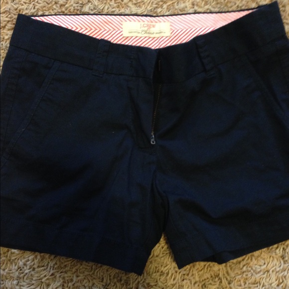 J. CREW 3" navy Chino shorts NWOT