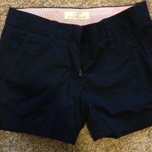J. CREW 3" navy Chino shorts NWOT