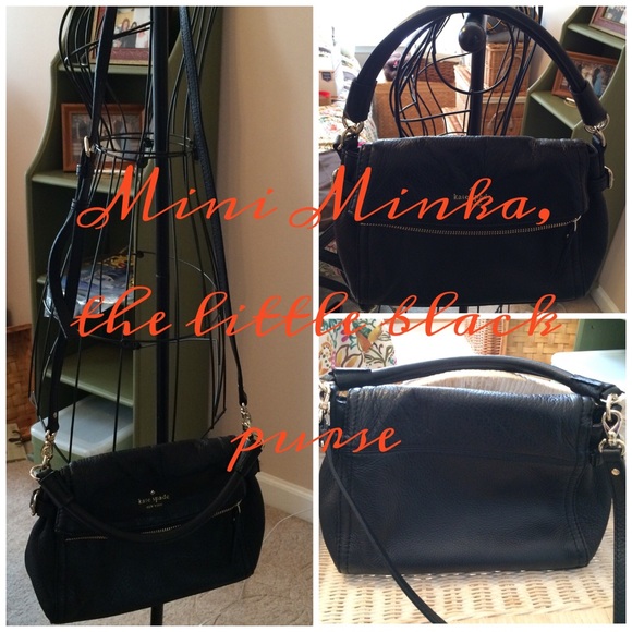 ⚓️️HP 2/18/15⚓️Kate Spade black mini Minka bag - Picture 2 of 4