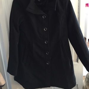 Black peacoat