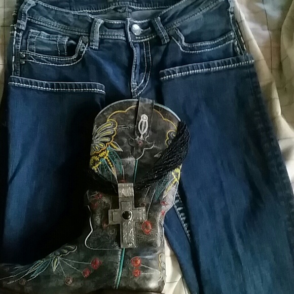 Silver Aiko Baby Boot jeans