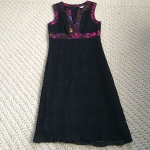 Trina Turk black lace dress